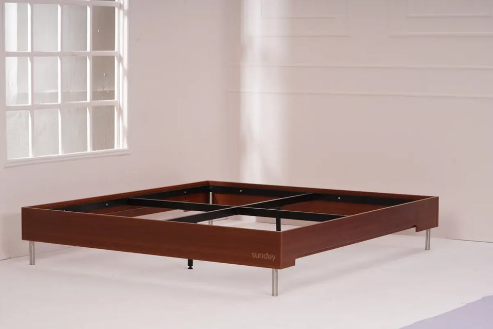 The Tilt Bed with its wood panels