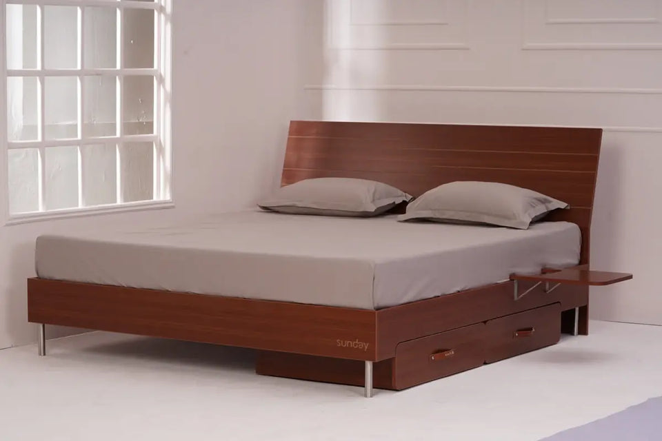 The Tilt Bed with the side table