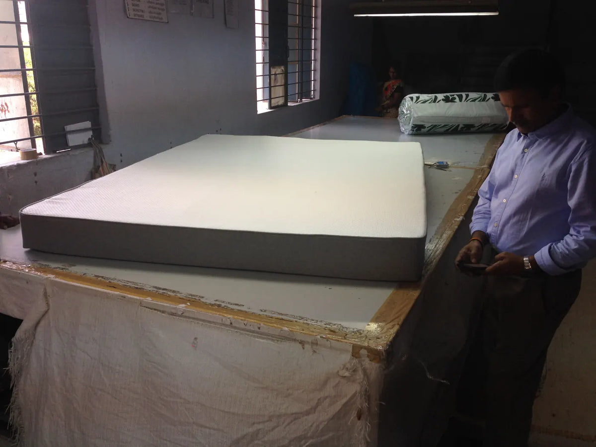 Finishing an early mattress
