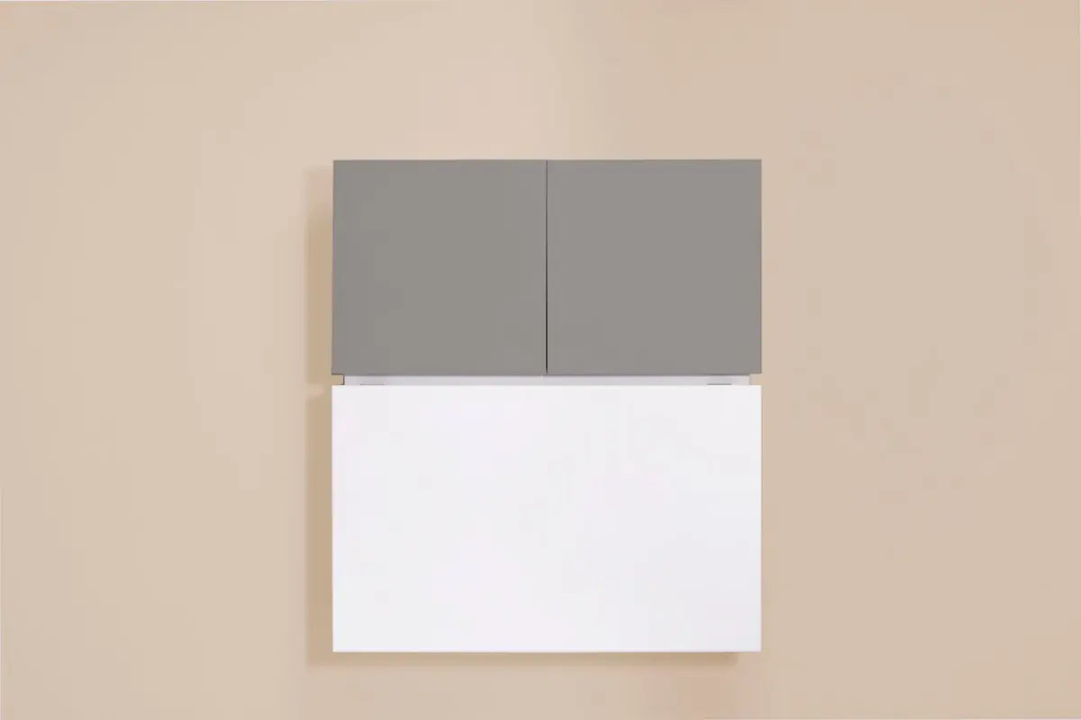 The WorkPod folded shut on the wall